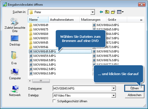 Wie teilt man eine DVD in Kapiel ein? Schritt 2