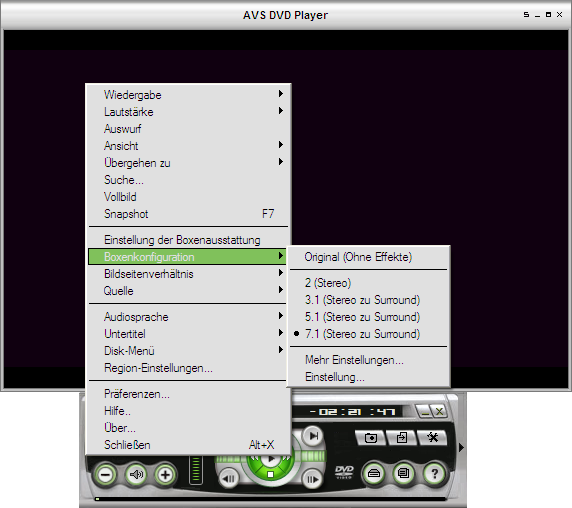 Wie spielt man DVDs mit AVS DVD Player ab? Schritt 6