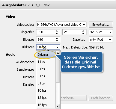 Wie konvertiert man ein PAL-Video ins NTSC-Farbsystem? Schritt 3
