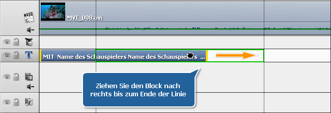 Wie kann man einen Nachspann zu Ihren Heimvideos hinzufügen? Schritt 2