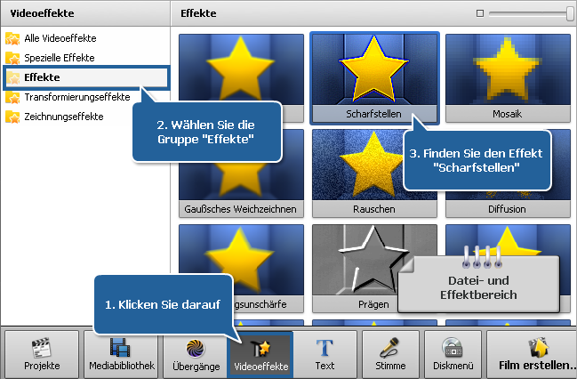 Wie stellt man verschwommenes Video mit dem AVS Video Editor wiederher? Schritt 1