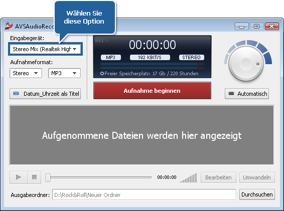 Wie kann man Audio über Stereo-Mix aufnehmen? Schritt 2