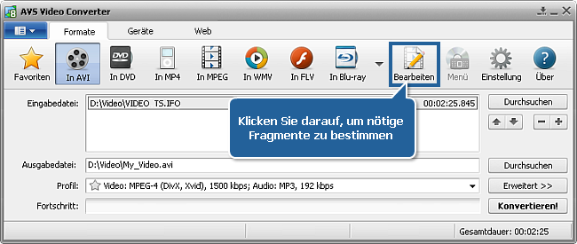 Wie wandelt man Heim-DVD-Episoden in einzelne Dateien um? Schritt 5