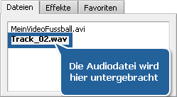 Wie bearbeitet man den Audiotrack Ihrer Heimvideodatei? Schritt 4