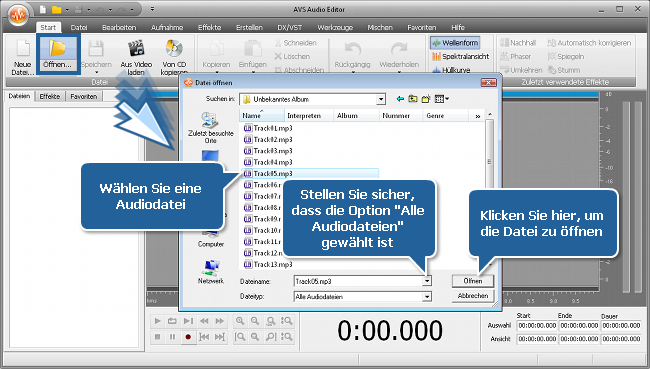 Wie erhöht man die Lautstärke in (einem Bereich von) einer Audiodatei? Schritt 2