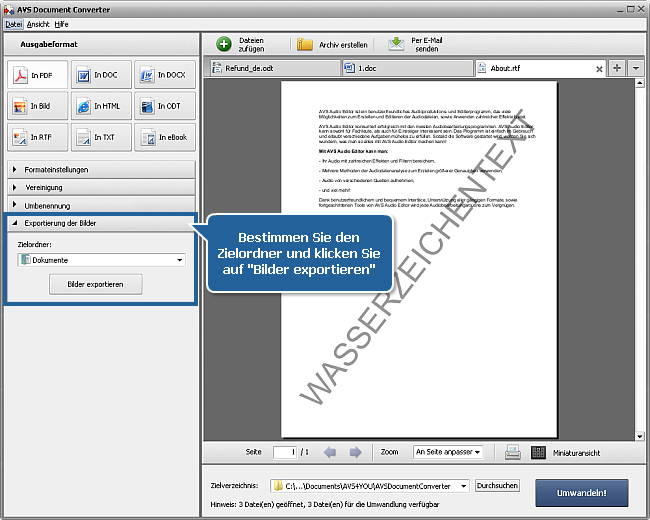 Wie kann man DOC/DOCX-Dateien ins PDF-Format umwandeln? Schritt 5