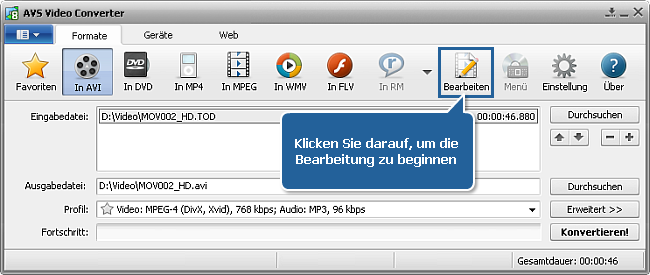 Wie konvertiert man ein HD-Video? Schritt 5