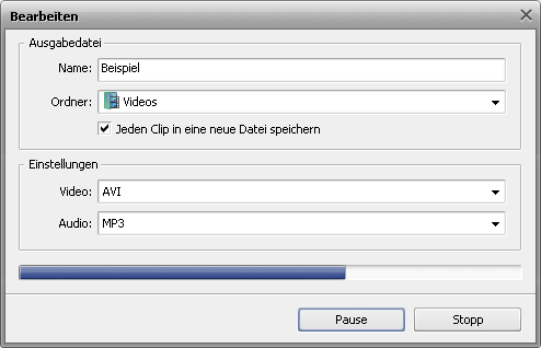 Wie teilt man eine Videodatei mit dem AVS Video ReMaker? Schritt 5