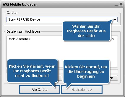 Wie wandelt man Heimvideos für tragbare Videoabspielgeräte um? Schritt 6