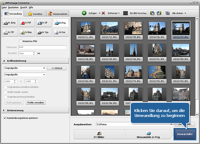 Wie kann man Bilder umwandeln? Schritt 6