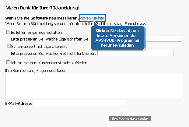 Wie installiert man die AVS4YOU-Programme neu? Schritt 1