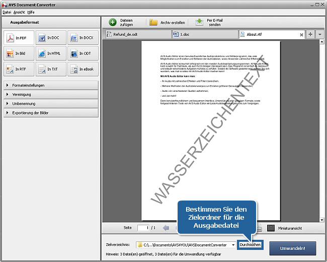 Wie kann man DOC/DOCX-Dateien ins PDF-Format umwandeln? Schritt 6