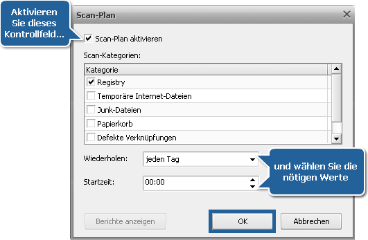 Wie kann man die PC-Registry mit dem AVS Registry Cleaner reinigen? Schritt 5-1