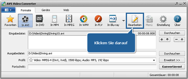 Wie exportiert man Bilder aus einer Videodatei? Schritt 3