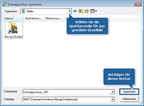 Wie exportiert man Bilder aus einer Videodatei? Schritt 4