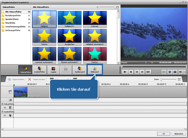 Wie exportiert man Bilder aus einer Videodatei? Schritt 5