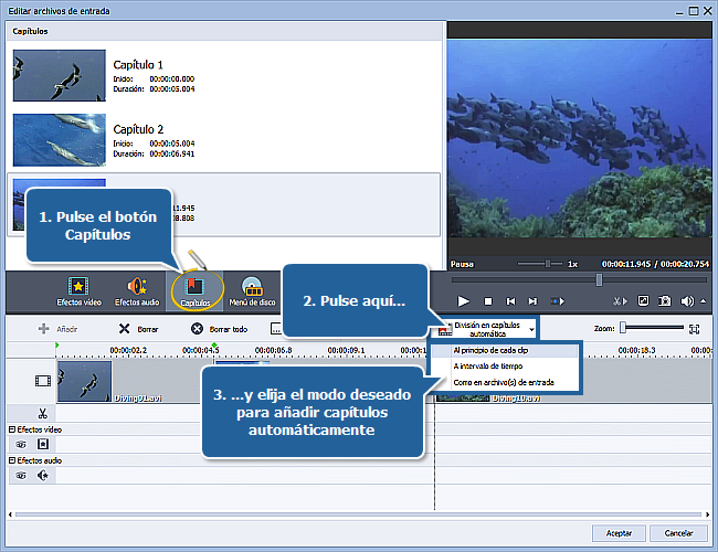 ¿Cómo dividir un DVD casero en capítulos? Paso 6