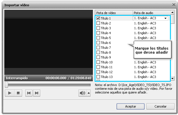 ¿Cómo editar DVD de vídeo por medio de AVS Video ReMaker? Paso 2