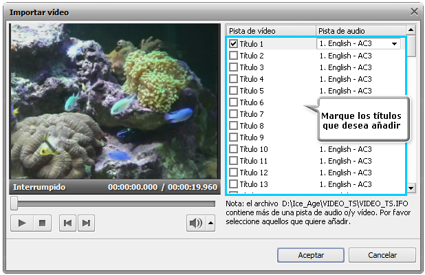 ¿Cómo eliminar partes indeseadas de ficheros sin recomprimir? Paso 2