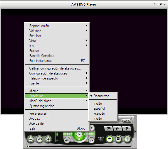 ¿Cómo reproducir películas DVD utilizando AVS DVD Player? Paso 5