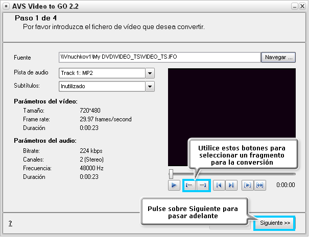 ¿Cómo convertir vídeo y transferirlo en un dispositivo portátil? Paso 3