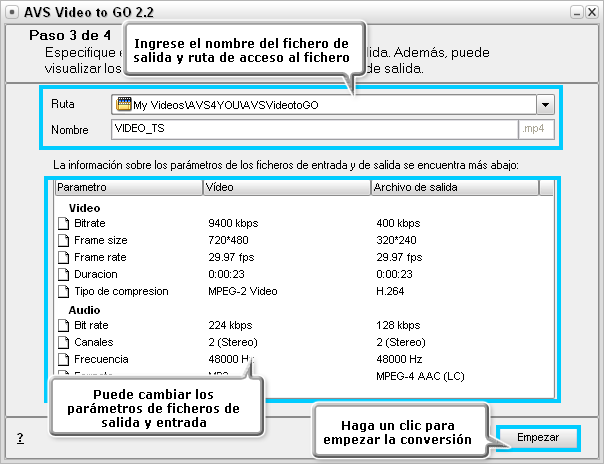 ¿Cómo convertir vídeo y transferirlo en un dispositivo portátil? Paso 5