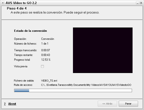 ¿Cómo convertir vídeo y transferirlo en un dispositivo portátil? Paso 6