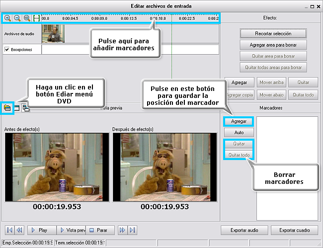 ¿Cómo convertir vídeo en formato DVD y crear un menú para la película resultante? Paso 4
