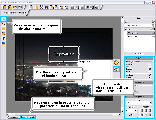¿Cómo convertir vídeo en formato DVD y crear un menú para la película resultante? Paso 4