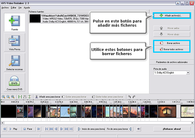 How to create a menu for your DVD using AVS Video ReMaker? Paso 2