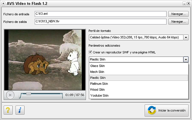 Como crear vídeo para una página web. Paso 3