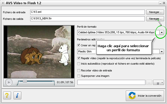 Como crear vídeo para una página web. Paso 4