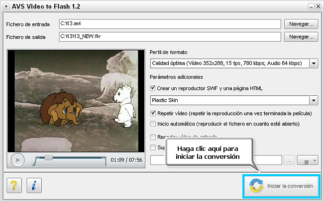 Como crear vídeo para una página web. Paso 6