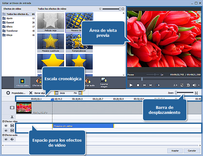 ¿Cómo aplicar un efecto a un archivo de vídeo y convertirlo a otro formato? Paso 3