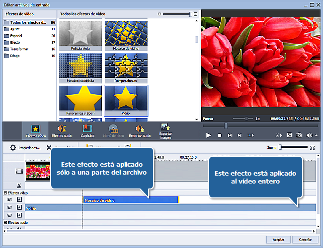 ¿Cómo aplicar un efecto a un archivo de vídeo y convertirlo a otro formato? Paso 5