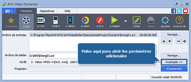 ¿Cómo reducir el tamaño del archivo de entrada con AVS Video Converter? Paso 4