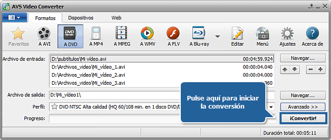 ¿Cómo convertir de AVI a DVD? Paso 7