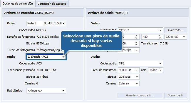 ¿Cómo extraer audio de un archivo de vídeo? Paso 3