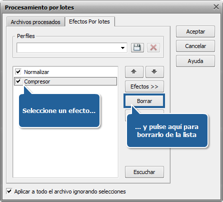 ¿Cómo normalizar el nivel de volumen para un grupo de pistas de audio? Paso 3