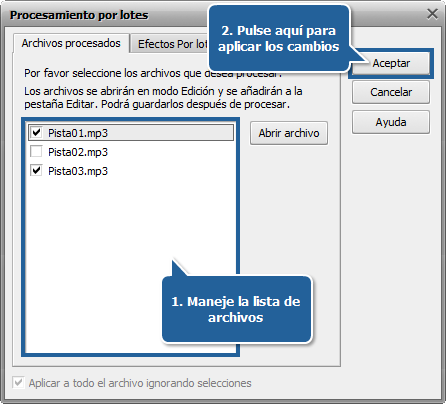 ¿Cómo normalizar el nivel de volumen para un grupo de pistas de audio? Paso4