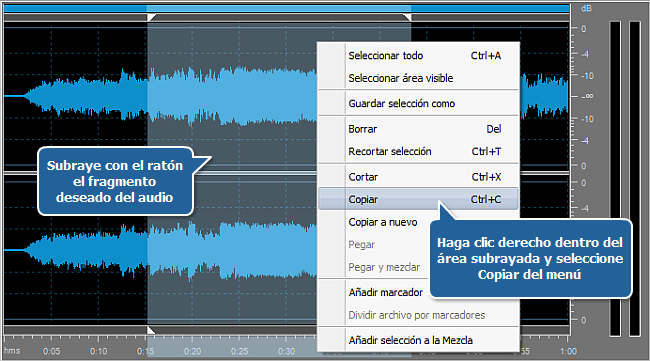 ¿Cómo editar la pista de audio de un vídeo aficionado? Paso 4