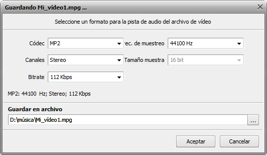 ¿Cómo editar la pista de audio de un vídeo aficionado? Paso 5