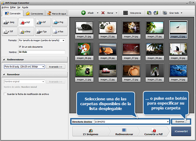 ¿Cómo convertir imágenes a formato PDF? Paso 5