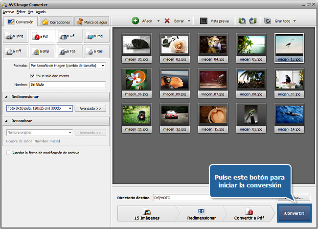 ¿Cómo convertir imágenes a formato PDF? Paso 6