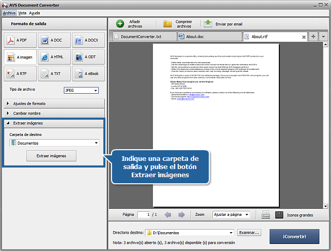 ¿Cómo convertir documentos? Paso 5