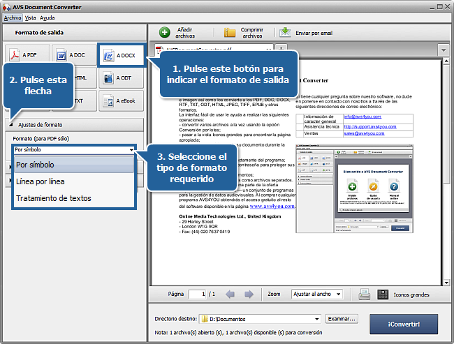 ¿Cómo convertir de formato PDF a DOCX? Paso 3