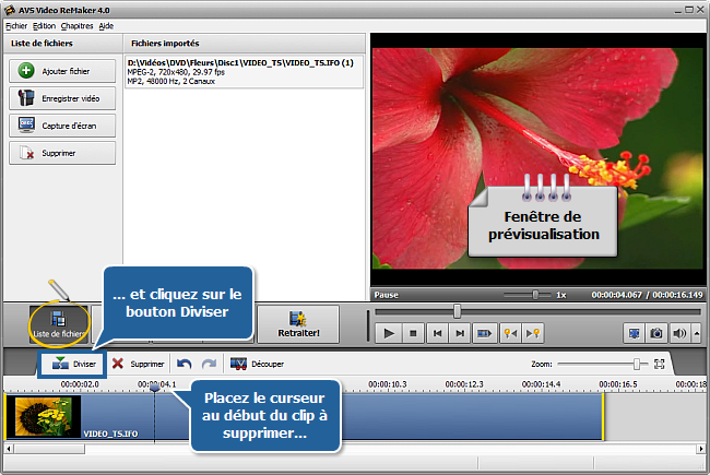 Comment traiter un DVD personnel en utilisant AVS Video ReMaker? Etape 4