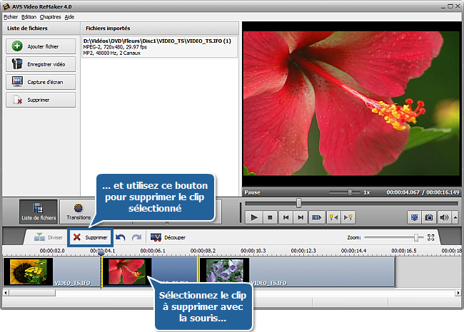 Comment traiter un DVD personnel en utilisant AVS Video ReMaker? Etape 4
