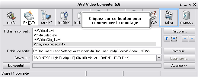 Comment convertir la vidéo en DVD et créer le menu DVD? Pas 4