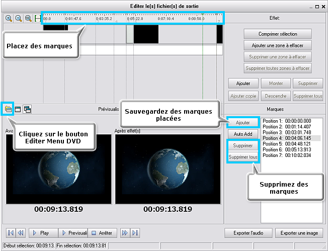 Comment convertir la vidéo en DVD et créer le menu DVD? Pas 4